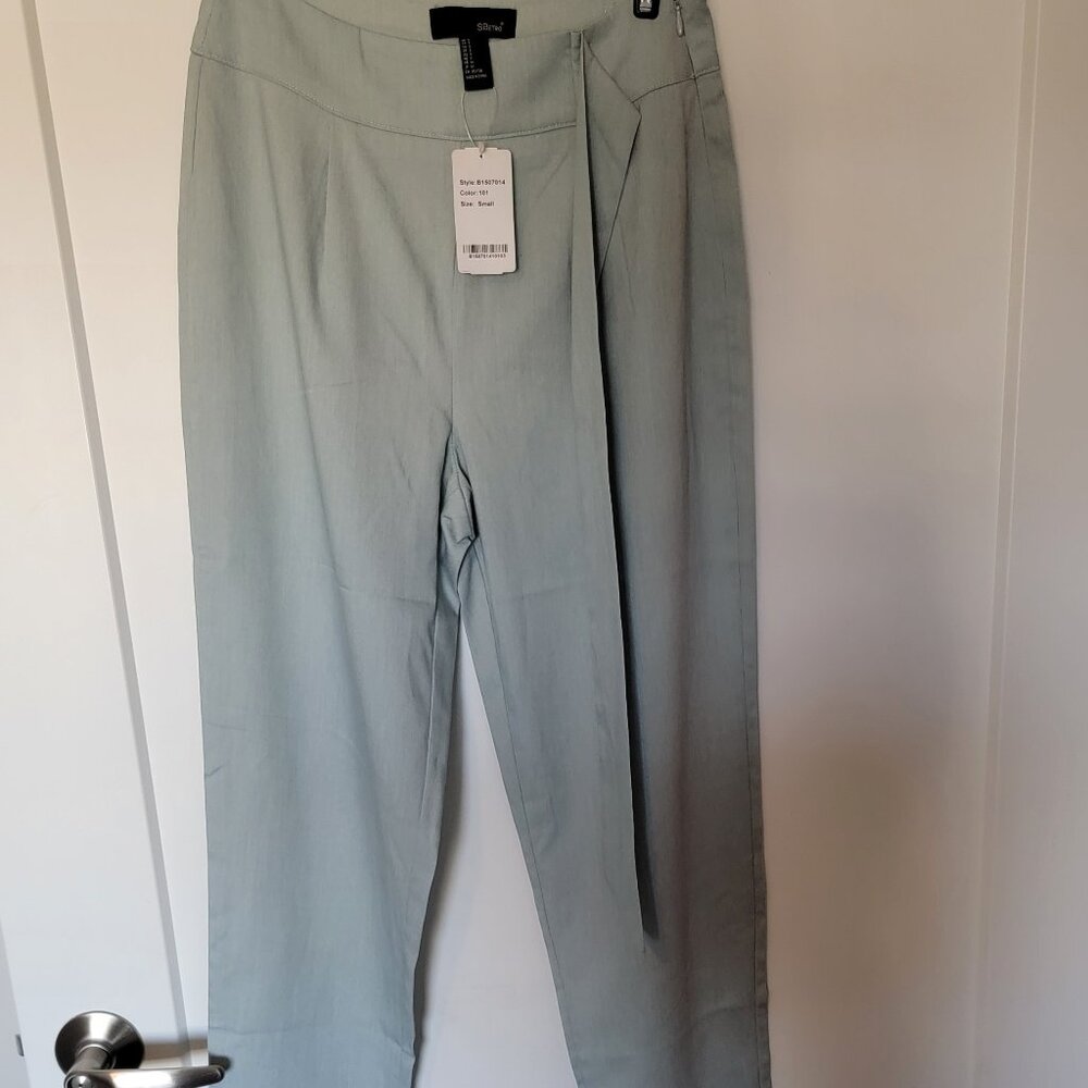 Mint Green Work Slacks, Size S